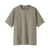 紳士　涼感クルーネック半袖布帛Ｔシャツ