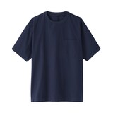 紳士　涼感クルーネック半袖布帛Ｔシャツ