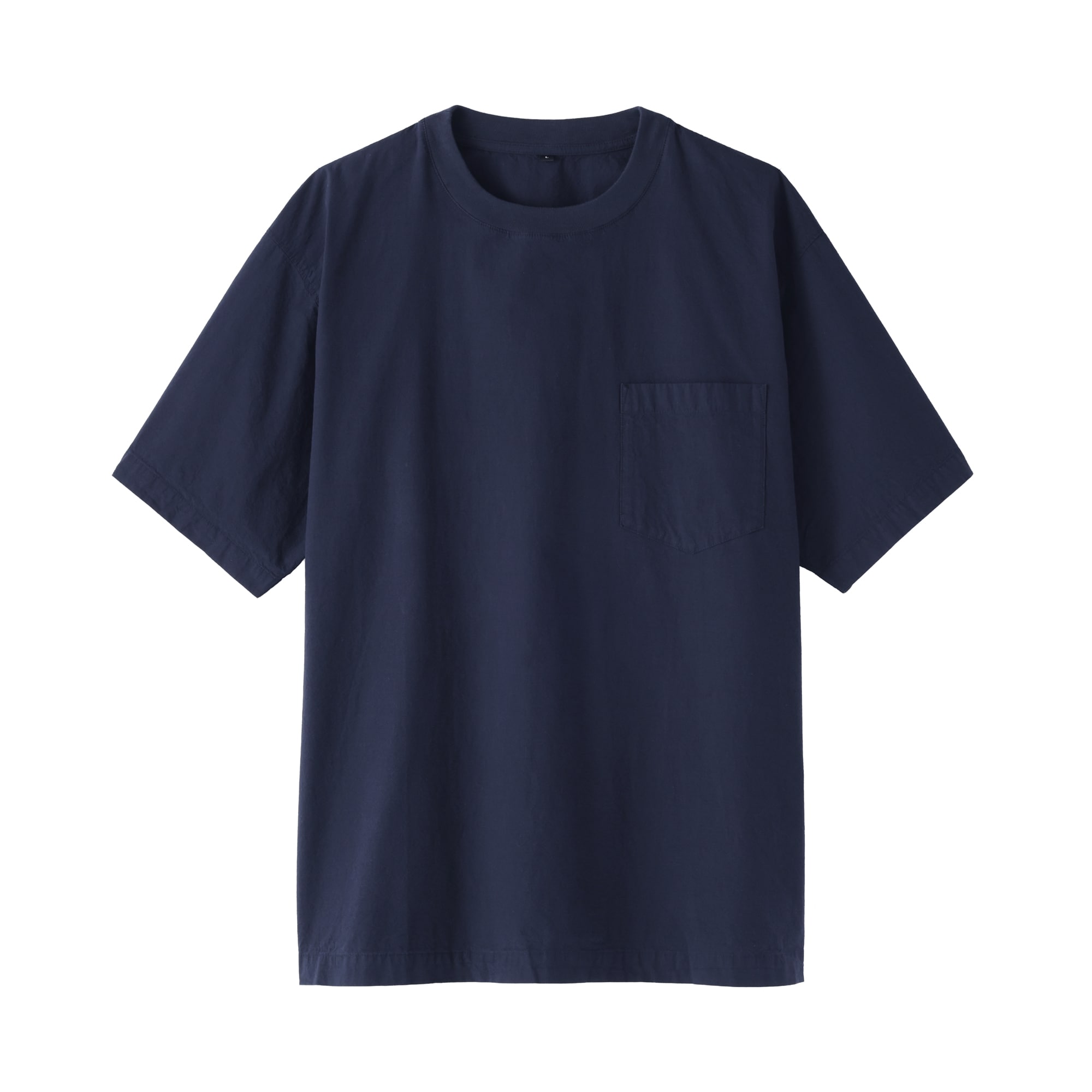 Honnete クルーネック布帛Tシャツ 紳士 涼感クルーネック半袖布帛Tシャツ | 無印良品
