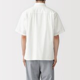 紳士　涼感半袖布帛シャツ