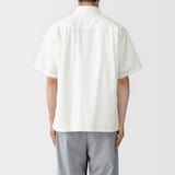 紳士　涼感半袖布帛シャツ