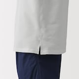 紳士　風を通すストレッチサッカーオープンカラー半袖シャツ