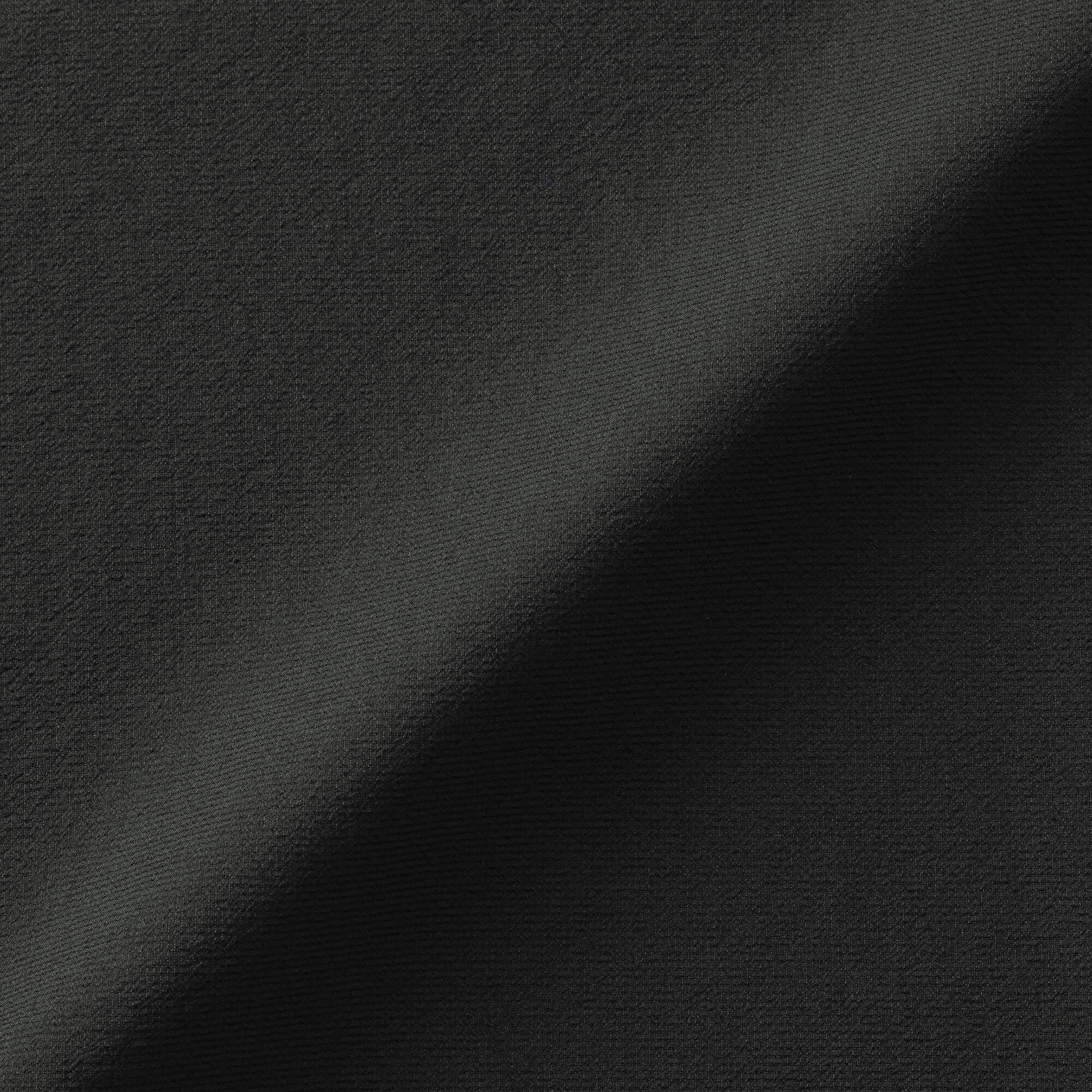 紳士　風を通す半袖布帛ポロシャツ