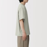 紳士　風を通す半袖布帛Ｔシャツ