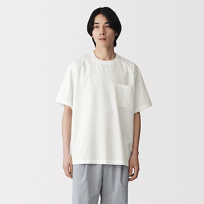 【５月１１日順次発売予定】紳士　風を通す半袖布帛Ｔシャツ