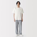 紳士　風を通す半袖布帛Ｔシャツ