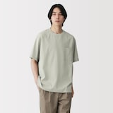 紳士　風を通す半袖布帛Ｔシャツ