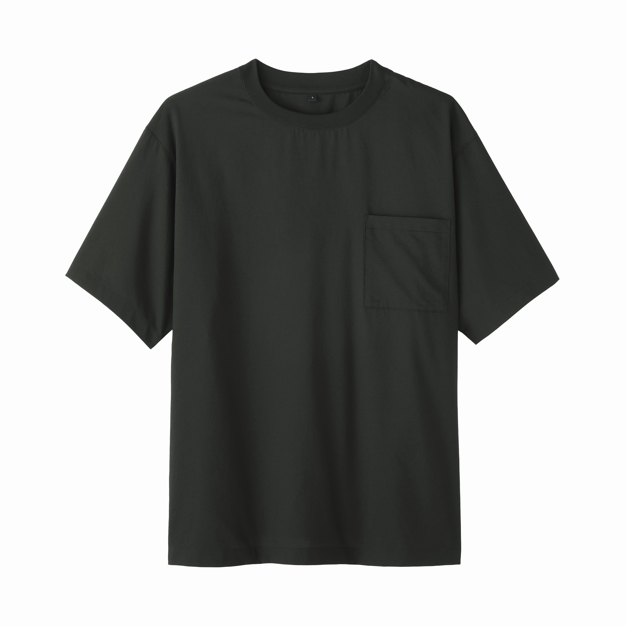 紳士　風を通す半袖布帛Ｔシャツ