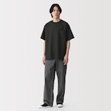 紳士　風を通す半袖布帛Ｔシャツ