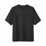 紳士　風を通す半袖布帛Ｔシャツ