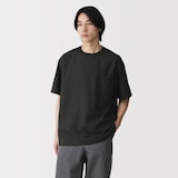 紳士　風を通す半袖布帛Ｔシャツ