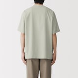 紳士　風を通す半袖布帛Ｔシャツ