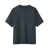 紳士　風を通す半袖布帛Ｔシャツ