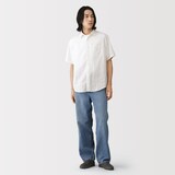 紳士　カポック混二重ガーゼ半袖シャツ（ＯＳ）