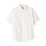 紳士　カポック混二重ガーゼ半袖シャツ（ＯＳ）