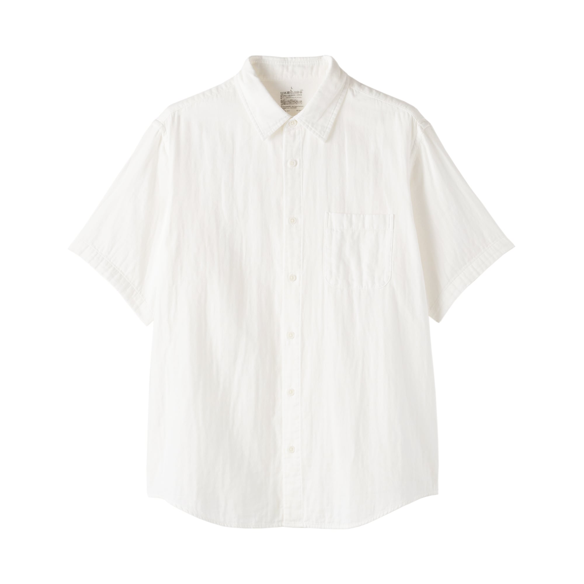 紳士　カポック混二重ガーゼ半袖シャツ（ＯＳ）