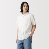 紳士　カポック混二重ガーゼ半袖シャツ（ＯＳ）