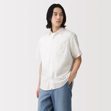 紳士　カポック混二重ガーゼ半袖シャツ（ＯＳ）