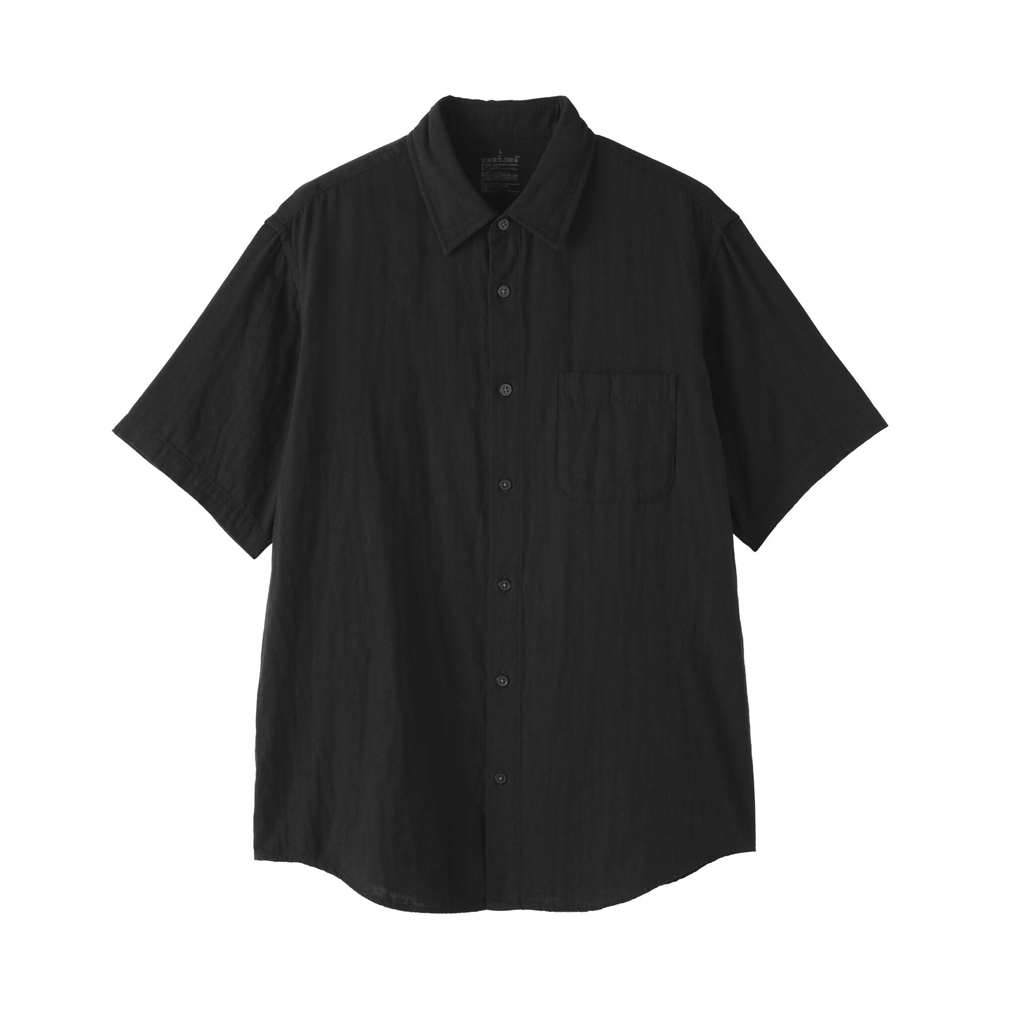 紳士　カポック混二重ガーゼ半袖シャツ（ＯＳ）
