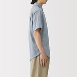 紳士　カポック混二重ガーゼ半袖シャツ（ＯＳ）