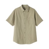 紳士　カポック混二重ガーゼ半袖シャツ（ＯＳ）