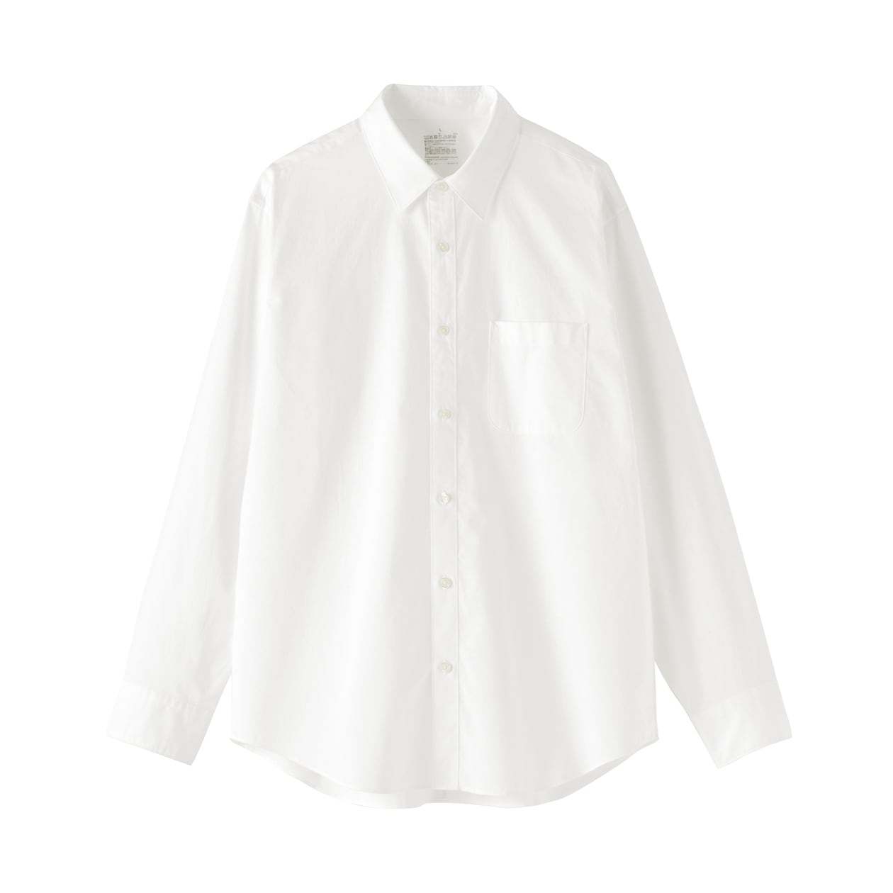 紳士　洗いざらしブロード長袖シャツ