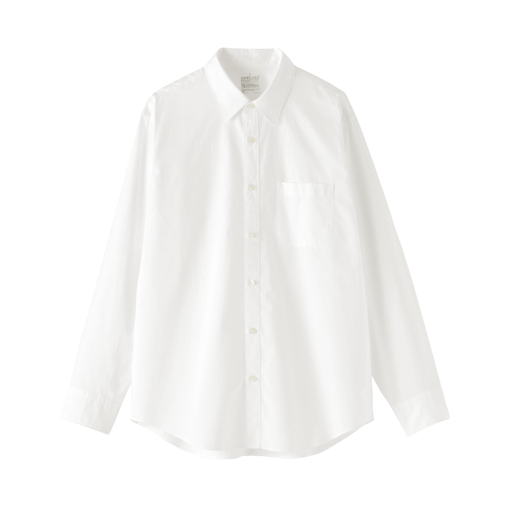 紳士　洗いざらしブロード長袖シャツ