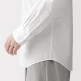 紳士　洗いざらしブロード長袖シャツ