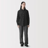 紳士　洗いざらしブロード長袖シャツ