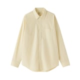 紳士　洗いざらしブロード長袖シャツ