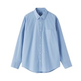 紳士　洗いざらしブロード長袖シャツ