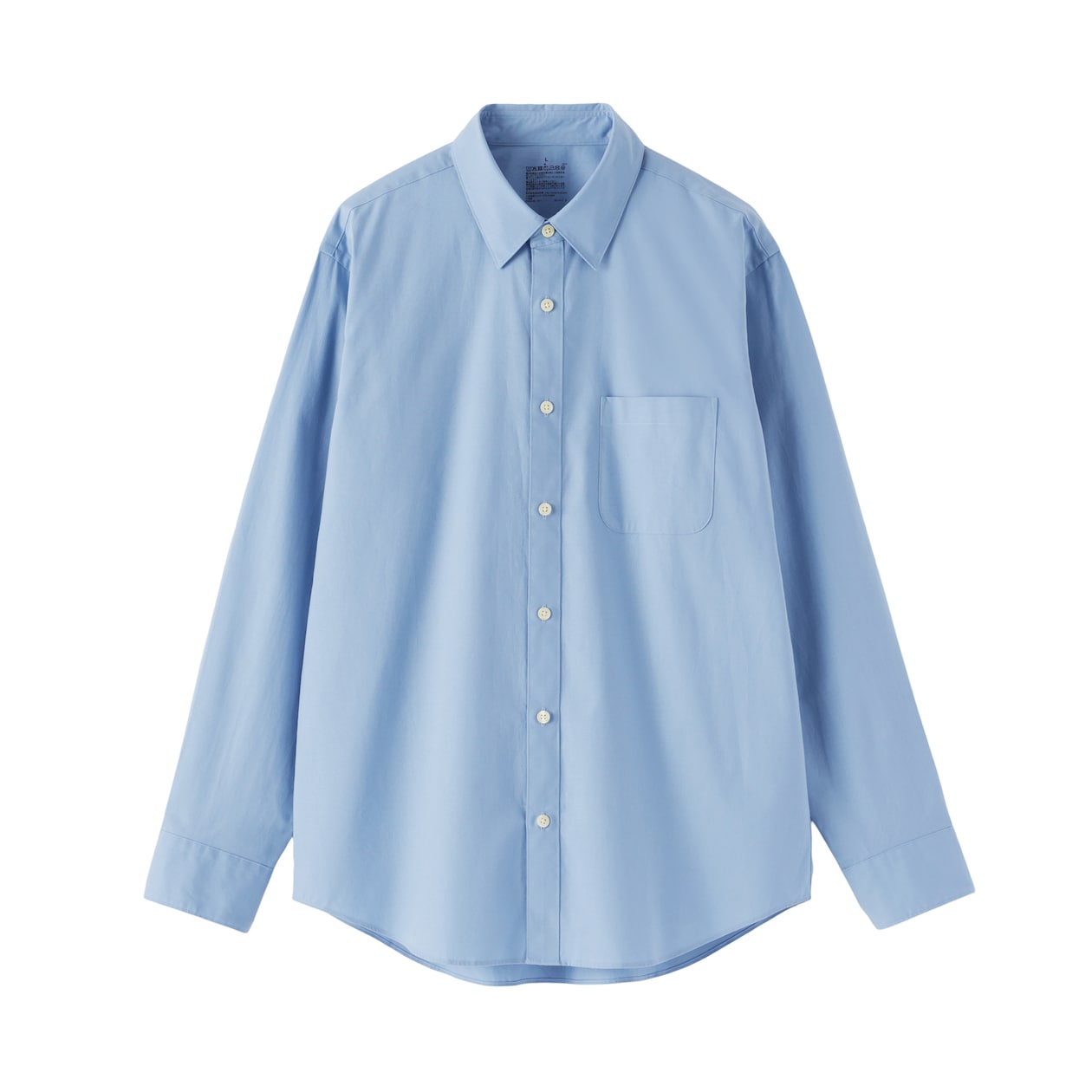 紳士　洗いざらしブロード長袖シャツ