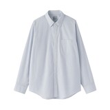 紳士　洗いざらしブロード長袖シャツ