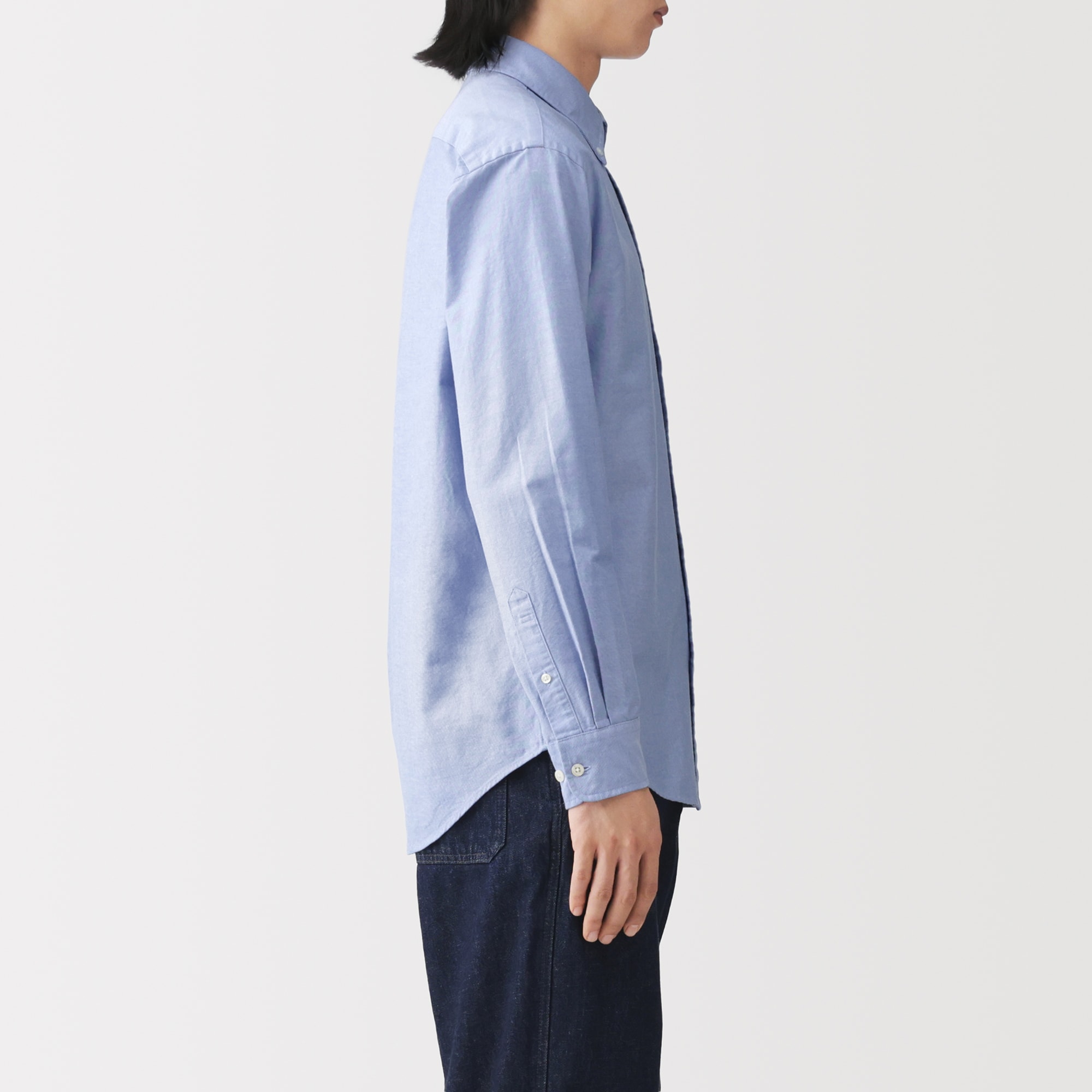 紳士 洗いざらしオックスボタンダウン長袖シャツ | 無印良品