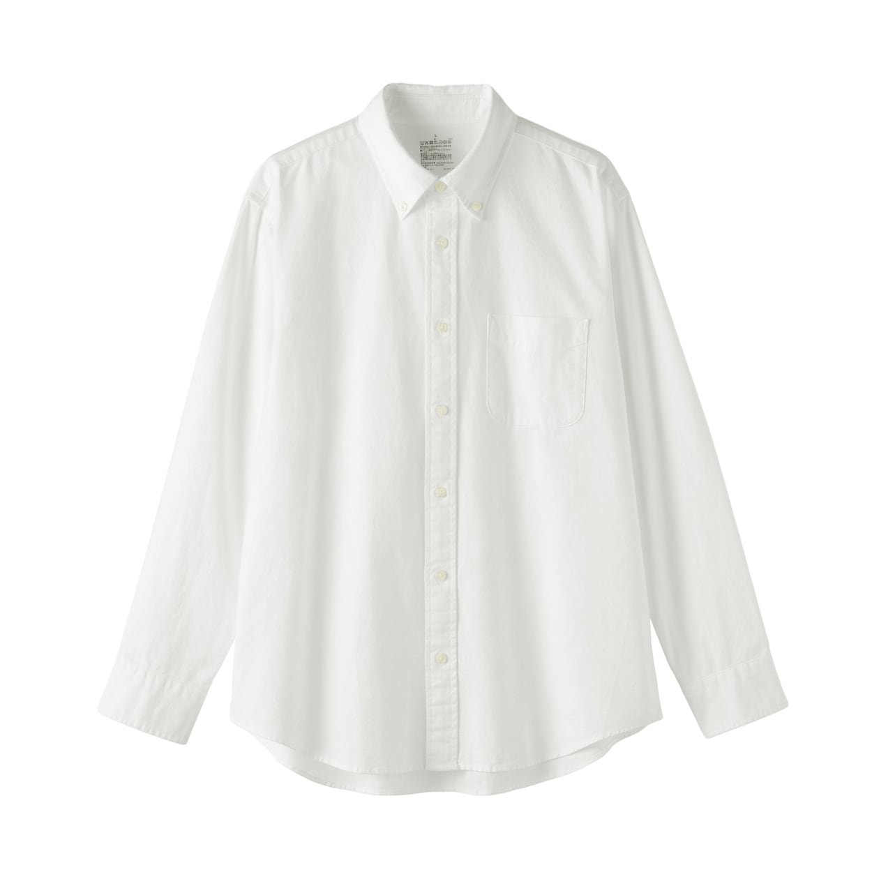 紳士　洗いざらしオックスボタンダウン長袖シャツ