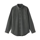 紳士　洗いざらしオックスボタンダウン長袖シャツ