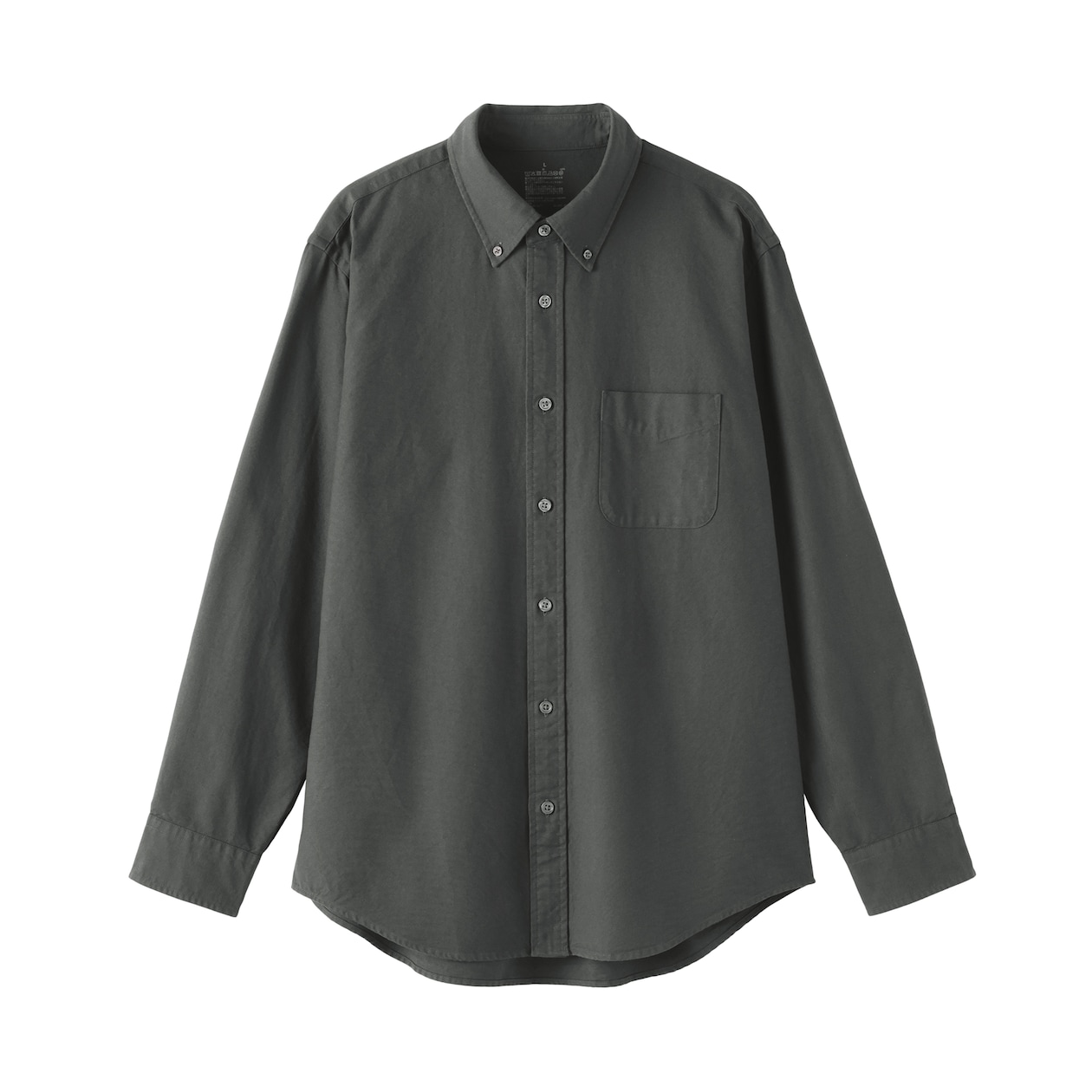 紳士　洗いざらしオックスボタンダウン長袖シャツ