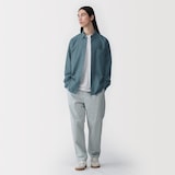 紳士　洗いざらしオックスボタンダウン長袖シャツ