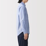 紳士　洗いざらしオックスボタンダウン長袖シャツ