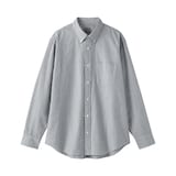 紳士　洗いざらしオックスボタンダウン長袖シャツ