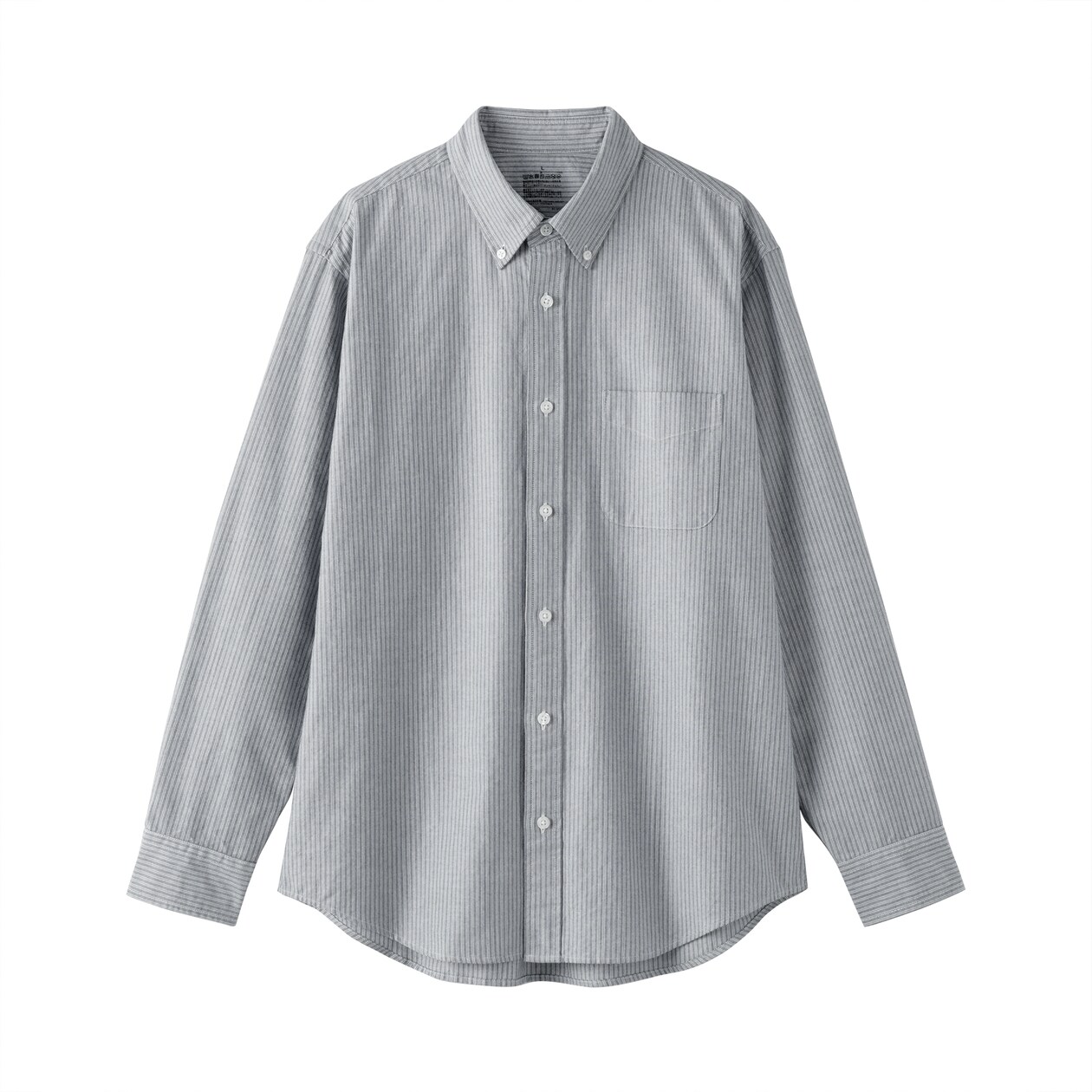 紳士　洗いざらしオックスボタンダウン長袖シャツ