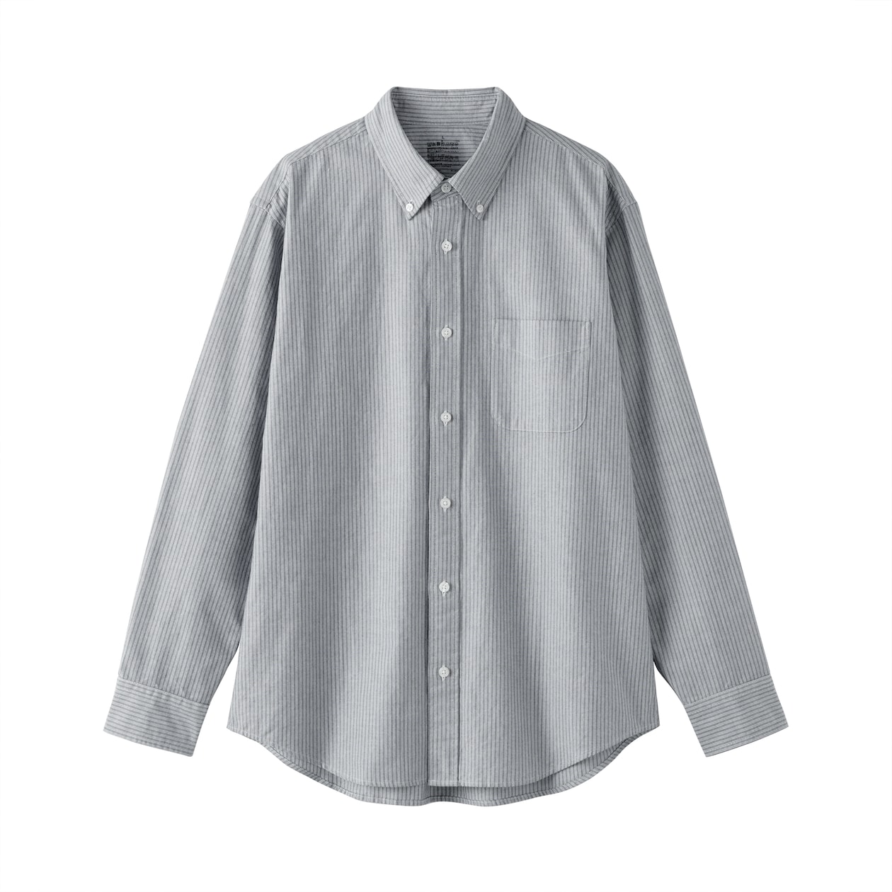 紳士　洗いざらしオックスボタンダウン長袖シャツ
