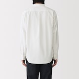紳士　洗いざらしオックススタンドカラー長袖シャツ