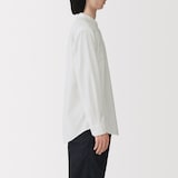 紳士　洗いざらしオックススタンドカラー長袖シャツ