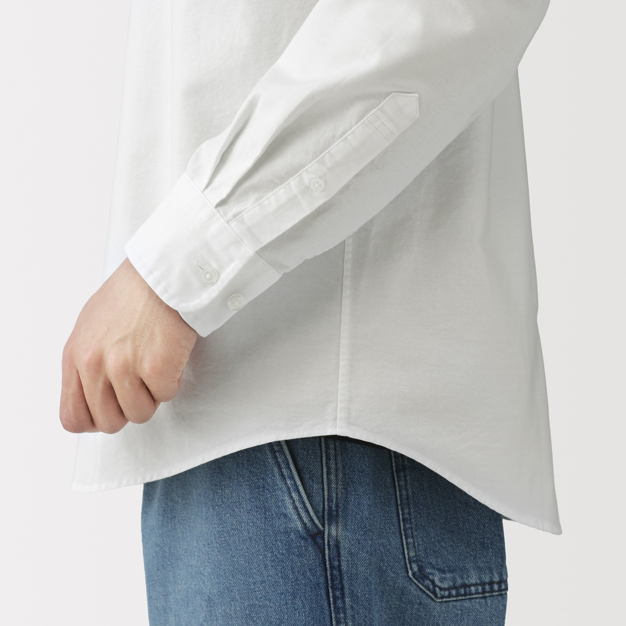 紳士 洗いざらしオックススタンドカラー長袖シャツ | 無印良品