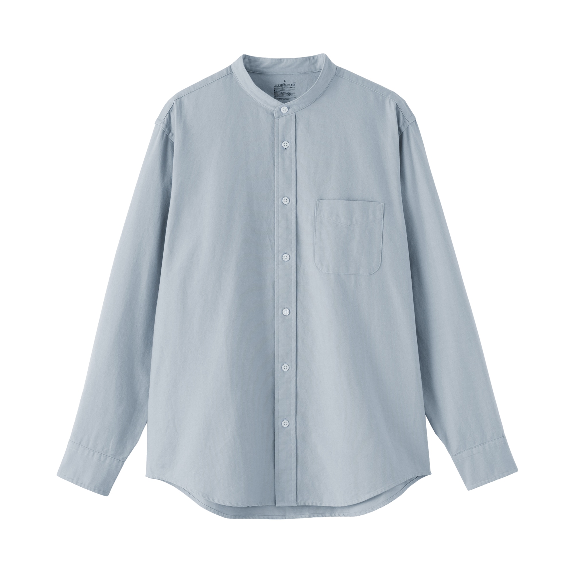紳士 洗いざらしオックススタンドカラー長袖シャツ | 無印良品