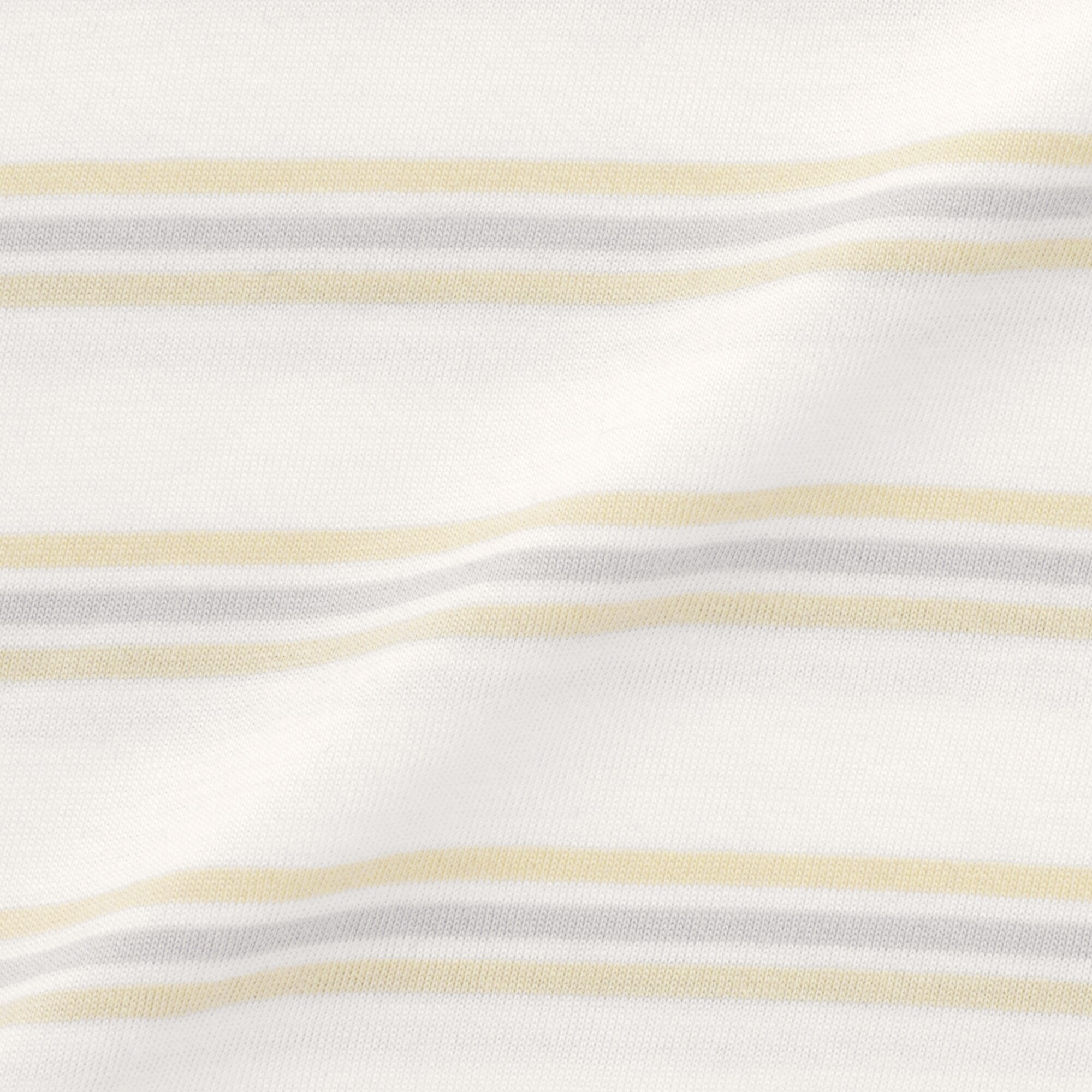 ベビー　あたまするっと　綿天竺編みクルーネック半袖Ｔシャツ　ボーダー