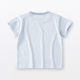 ベビー　あたまするっと　綿天竺編みクルーネック半袖Ｔシャツ　ボーダー