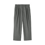 紳士　涼感　タックストレートパンツ