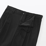 紳士　涼感　タックストレートパンツ